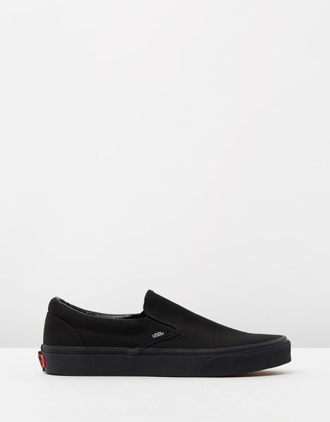 Grey and black on sale slip on vans