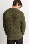 Mohair Fishermans Knit / Olive