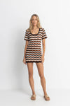 Venice Knit Mini Dress / Black