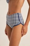 London Check Mini Boyshort Pant / Navy