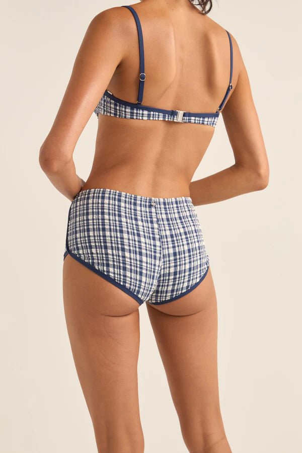 London Check Mini Boyshort Pant / Navy