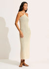 Isla Palm Knit Maxi Dress / Ecru