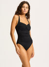 S. Collective Twist Halter One Piece / Black