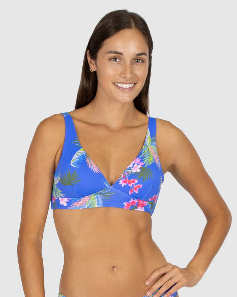 Amalfi Longline Bra / Electric