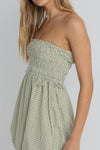 Lana Gingham Bubble Dress / Green