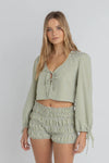 Lana Blouston Top / Green