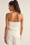 Frankie Strapless Top / White