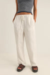 Frankie Elastic Pant / White