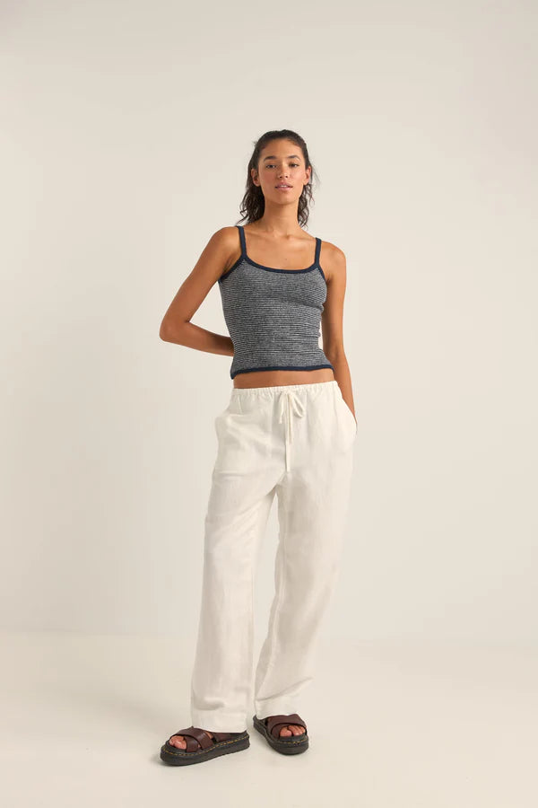 Frankie Elastic Pant / White