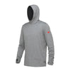 Sun Pro Adapt Long Sleeve Hooded UPF Shirt - Light Heather Grey