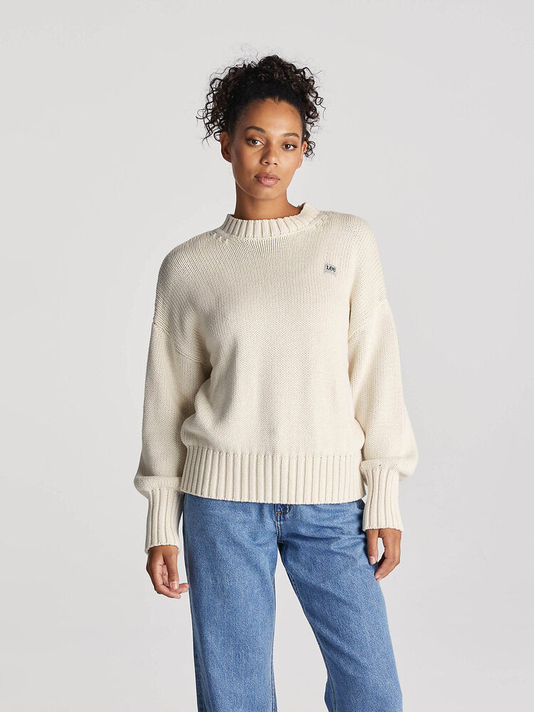 Maya Knit Sweater / White