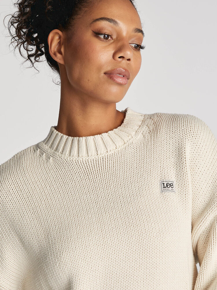 Maya Knit Sweater / White