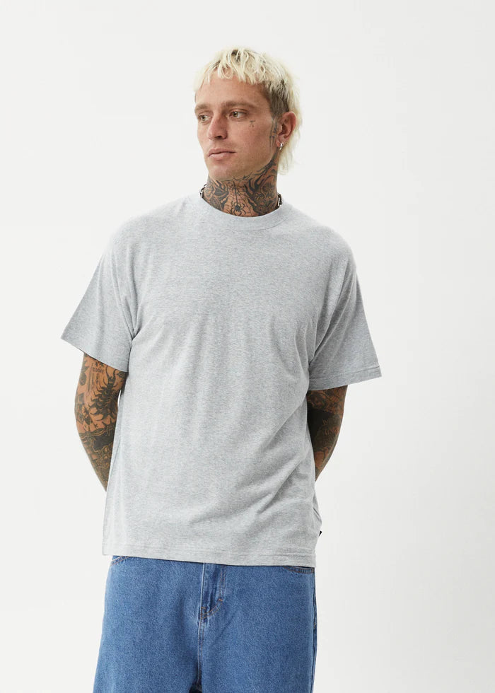 Foundation Boxy Fit Tee / Shadow Grey Marle