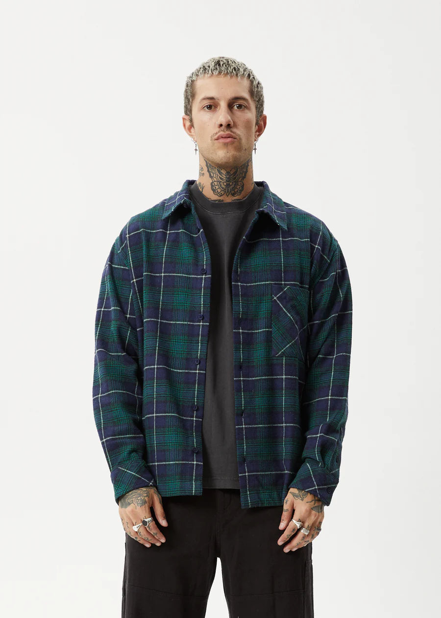 Questions Flannel Shirt / Navy