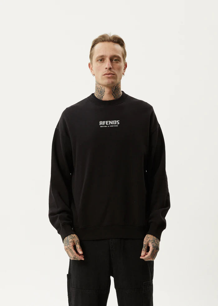 Questions Crew Neck / Black