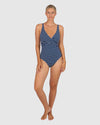 All Aboard D-E Wrap One Piece / Indigo