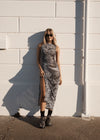 Silver Lining Sheer Dress / Chrome