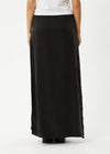 Grace Cupro Maxi Skirt / Black