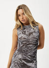 Silver Lining Sheer Dress / Chrome