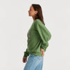 Wattle Slouch Sweater / Elm Green